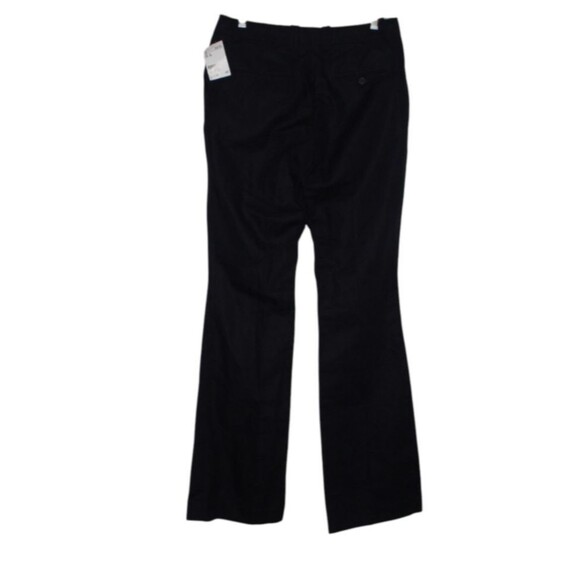 H&M Flare Leg Navy Blue Cotton Linen Blend Dress Pants Women's Size 8 - Picture 4 of 7